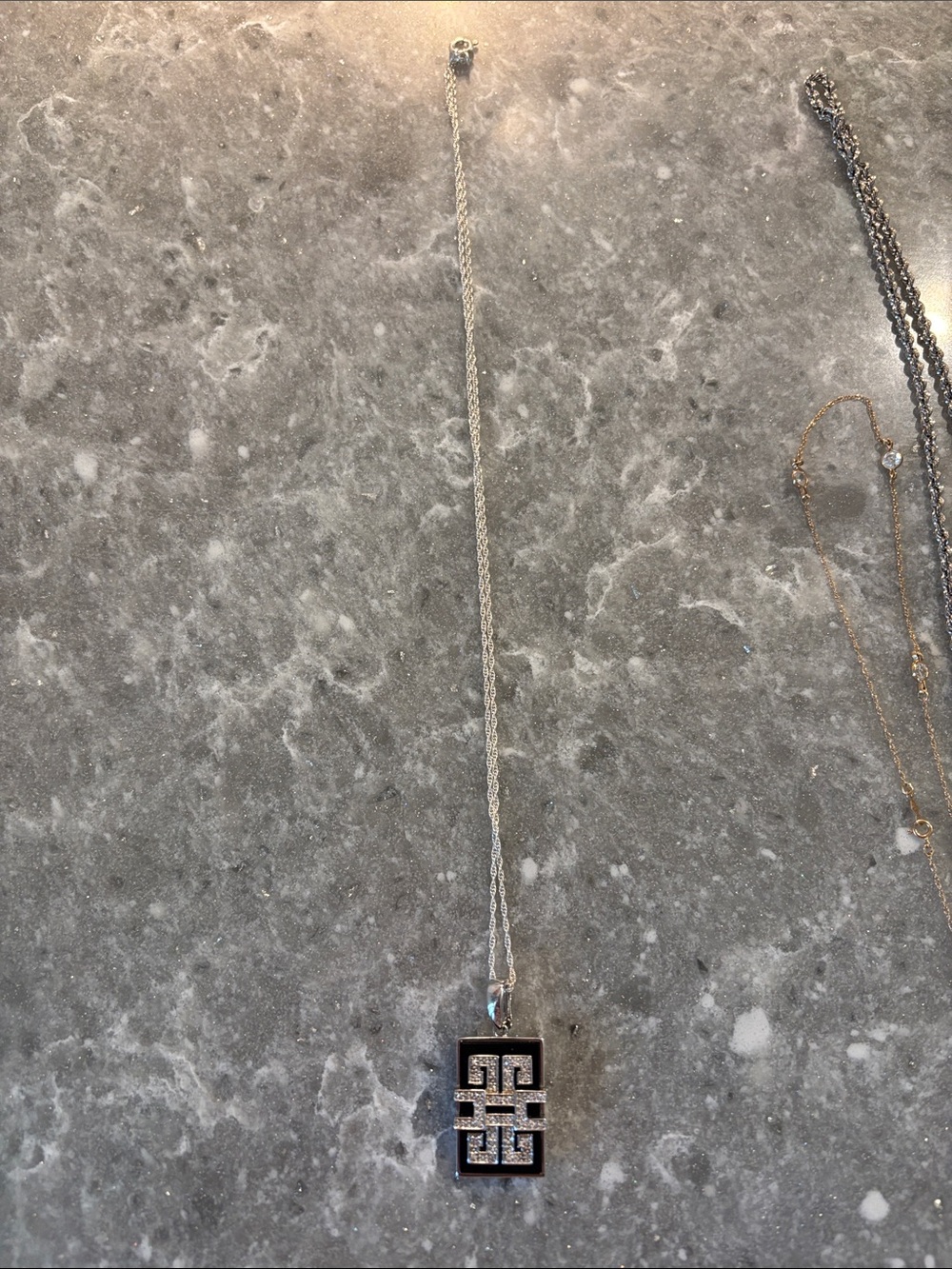 Affinity black onyx necklace